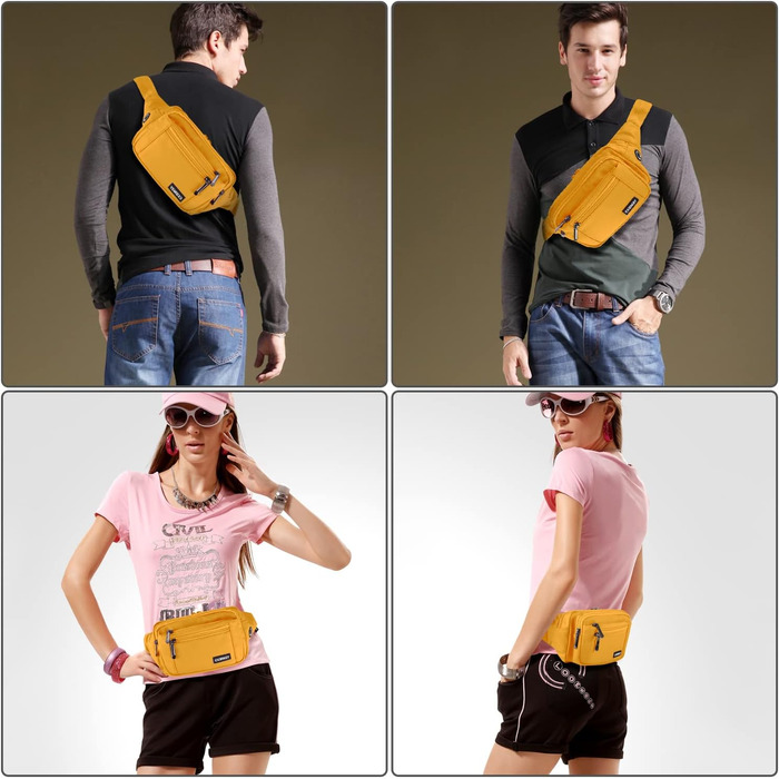 Жовта бананка/поясна сумка для жінок та чоловіків, універсальний розмір