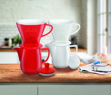 Melitta 219087 Porcelain Coffee Pot, 0.6l, White