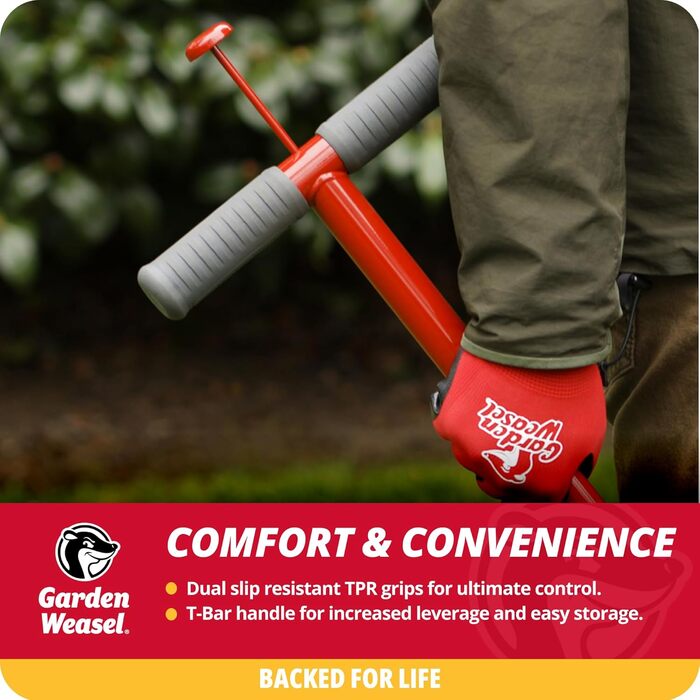 Інструмент для видалення бур'янів Garden Weasel WeedPopper 95204 Step & Twist, без хімікатів, легка очистка, стійкий до погодних умов і іржі