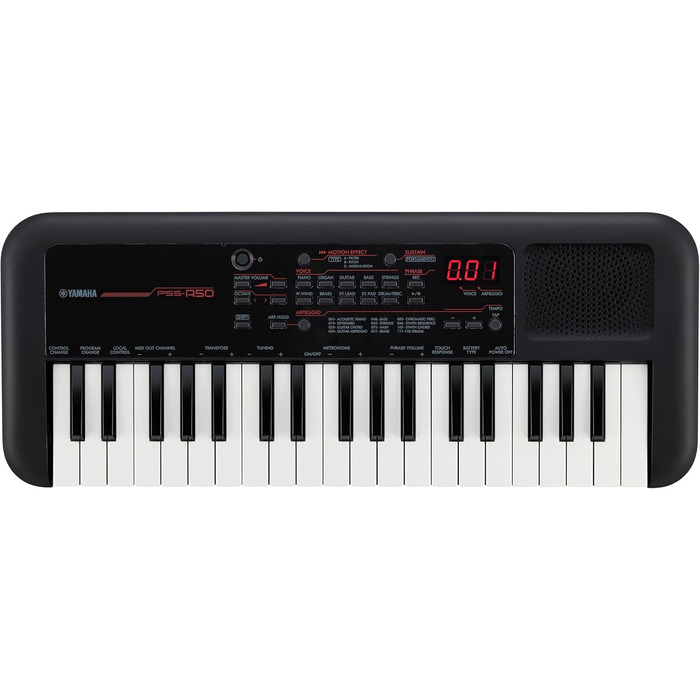Клавіатура Yamaha PSS-A50, чорна – портативна з USB-MIDI та виходом для навушників
