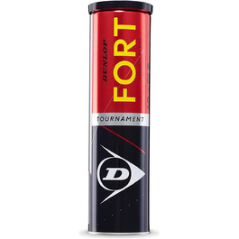 Dunlop Fort Tournament Tennis Balls - 16 Balls (4 Cans) - Yellow Tournament Grade