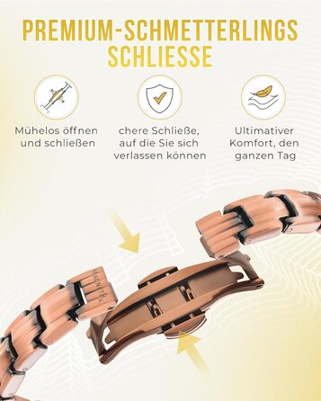 Браслет на руку чоловічий MagnetRX® з чистої міді – для магнітотерапії при артриті та тунельному синдромі – з інструментом для регулювання розміру (5X Strength - EllipseMAX (5,000 Gauss))