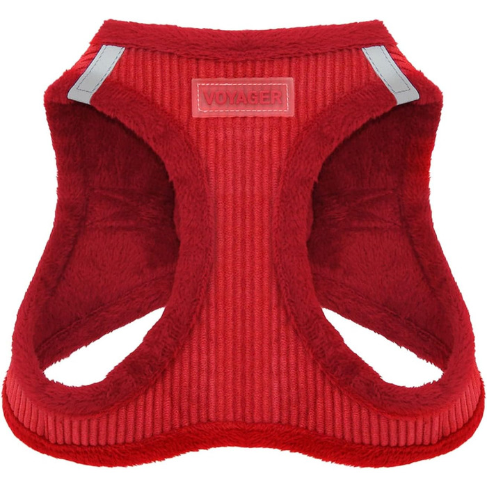 Шлейка для собак Voyager Step-In з плюшу від Best Pet Supplies, розмір L (45-52 см), колір шоколадний