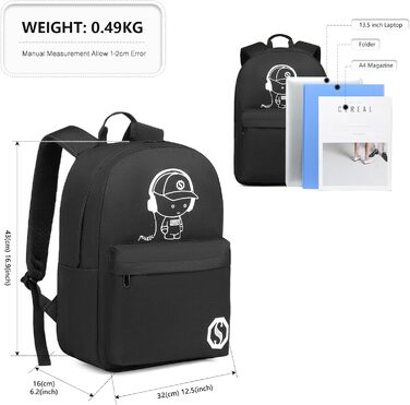 Рюкзак Coege: водонепроникний, для ноутбука 15.4