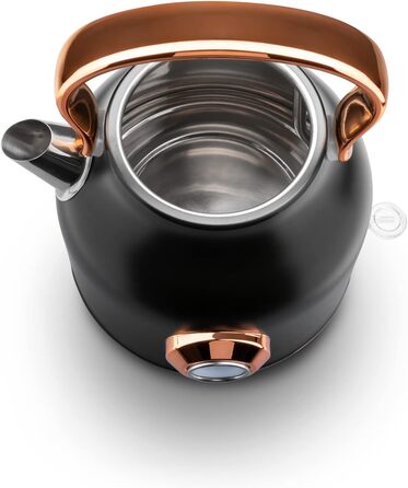 Електричний чайник Haeger EK-22B.024A Art Deco Black 1.7 л, 2200 Вт, бездротовий, поворотний на 360°