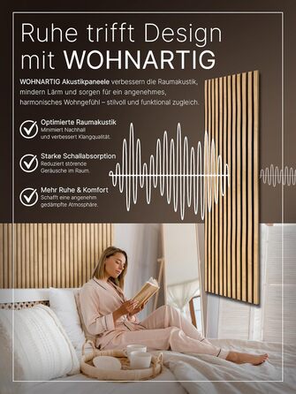 Акустичні панелі для стін на фетрі, дуб Windsor 280, 275x54 см (набір 2 шт. 275x27 см), 1.485 м²