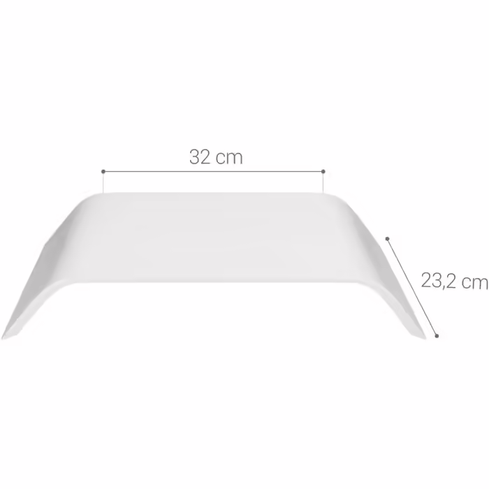 Kalibri Screen Wooden Stand TV Stand - Computer Desk Desk Riser Monitor Stand Bench - White Oak Desk Riser