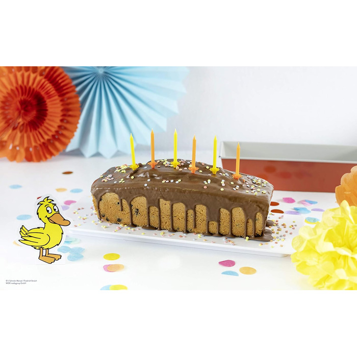 Форма для випічки Dr. Oetker DieMaus, Ø 26 см, набір 3 шт., сталевий лист, антипригарне покриття, помаранчевий/кремовий