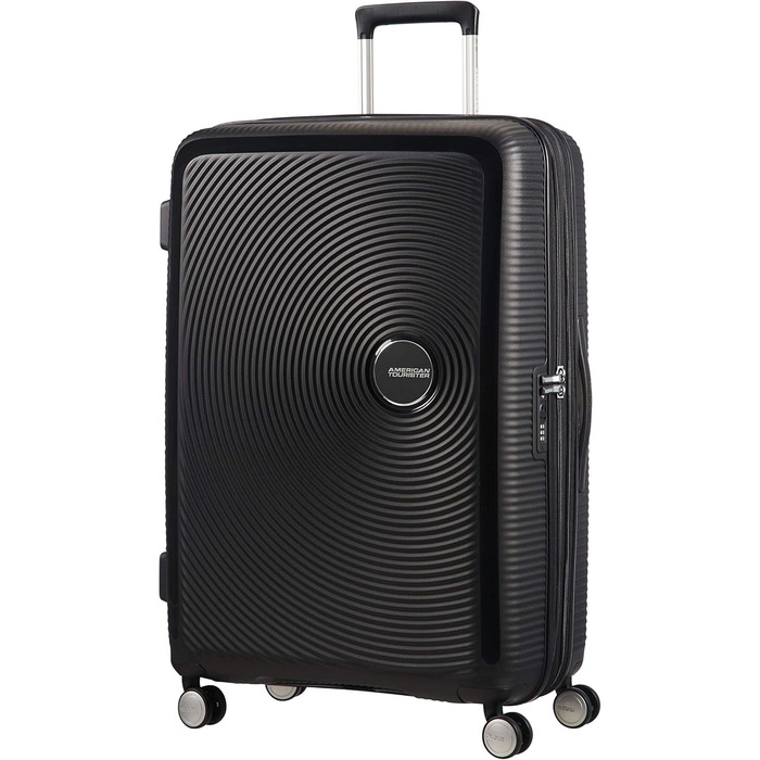 Чемодан American Tourister Soundbox Spinner L EXP 77 см, 97/110 л, чорний (Bass Black)