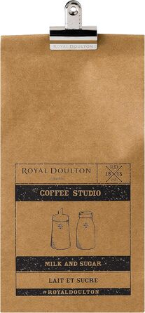 Royal Doulton 40032922 Sugar/Milk Set Coffee Studio, Grey, Porcelain