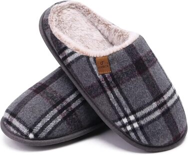 Чоловічі тапочки COFACE з піною для відпочинку, теплі, з вовняної тканини, плюшеві, з гумовою підошвою, розмір 40-49, сірі