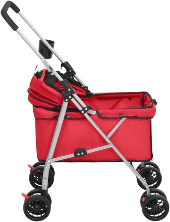 ВідаXL Кія для собак, складаний, 76x50x100 см, Оксфордська тканина, червоний