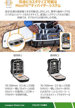 Lowepro Pro Trekker BP 350 AW II: Рюкзак для фотообладнання з відділенням для ноутбука, чорно-сірий, LP37268-GRL
