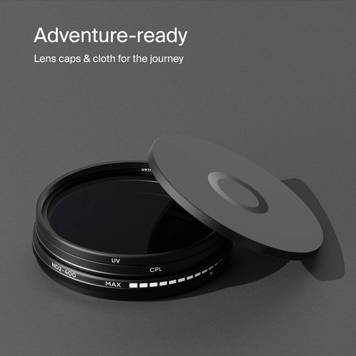 Набір фільтрів Urth 43mm: UV, CPL (поляризаційний), ND2-400