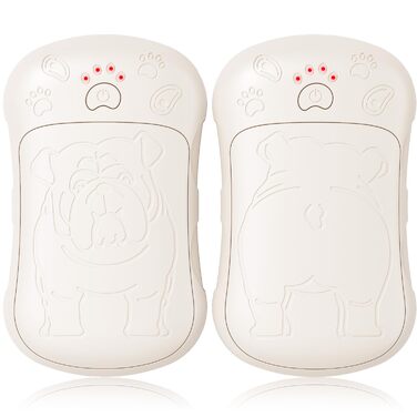 Електричні грілки для рук, 2 шт. 6000mAh, акумуляторні, багаторазові, для активного відпочинку, полювання, гольфу, кемпінгу, теплий подарунок для жінок, чоловіків, дітей, бежевий