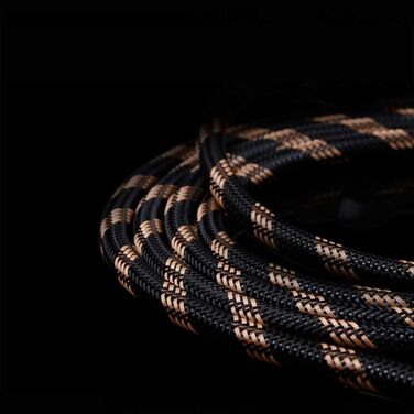 Акустичні кабелі SKW для колонок Hi-Fi, пара (2 шт.), 1.5м, з роз'ємами «банан», позолочені конектори, нейлонове обплетення