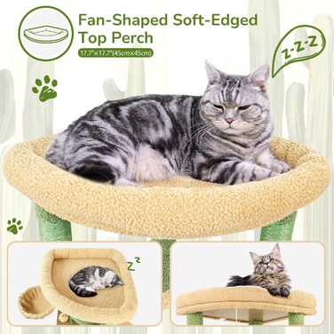 Драбина для котів Globlazer C66, велика, кутова, 167 см, з будиночком, гамаком, кошиком, для 3-4 котів