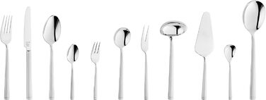 ZWILLING Senses Cutlery Set, 68-Piece, For 12 People, 18/10 Stainless Steel/High-Quality Blade Steel, Matted, Plastic Free