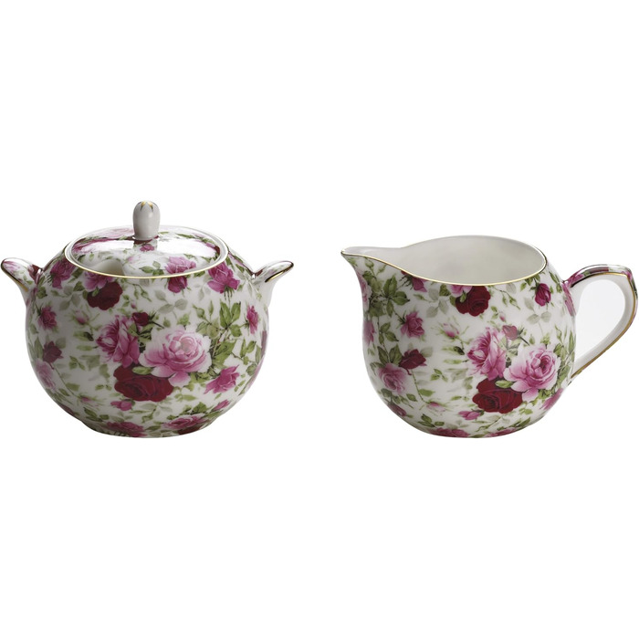 Maxwell & Williams S311224 Royal Old England Milk and Sugar Set made of Bone China Porcelain, Multicolor, 180 ml, in Gift Box