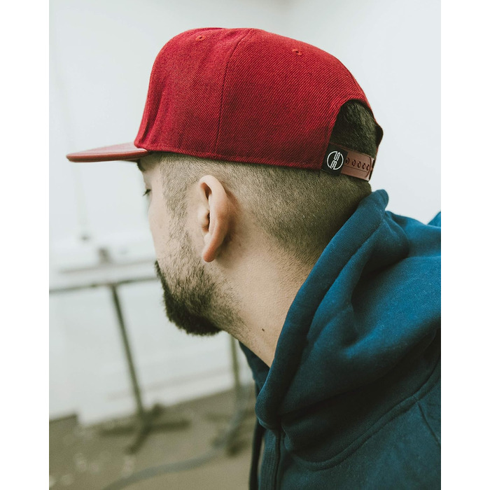 Кепка бейсболка Blackskies® Vanguard Snapback з замком, бордовий колір, чоловіча/жіноча, унісекс, для вулиці, відпочинку, літа, з матеріалу замша/штучна шкіра, один розмір