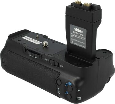 vhbw Батарейний хват сумісний з Canon EOS 550D, 700D, Kiss X4, Kiss X5, Kiss X7i, Kiss X6, 650D, 600D цифровою дзеркальною камерою (DSLR)