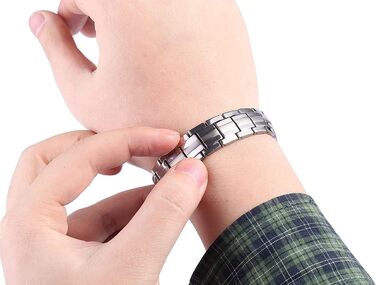 Браслет на магніті JEROOT з титану для чоловіків - здоров'я та енергія (3500 гаус)