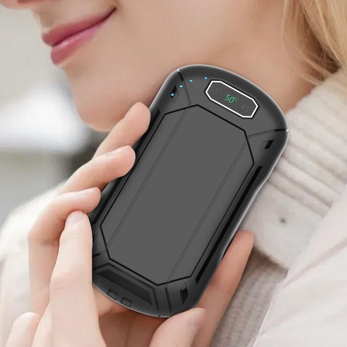 Електричні грілки для рук 2 шт., 6000 мАг, перезаряджувані, магнітні, 3 режими нагріву, USB, для жінок, чоловіків, дітей