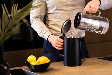 Скляний фільтр-кувшин Wessper D2 BOROSILICATE 3л, чорний + 6 фільтрів
