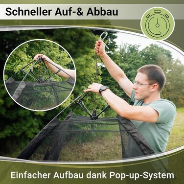 Клітка-забіг для цуценят та котів Outdoor, клітка-забіг XXL для собак та котів, розбірний захист від сонця, Pop-up система