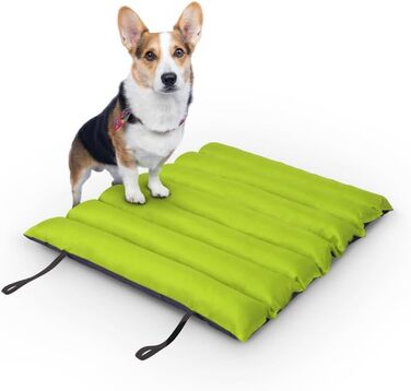 Килимок для собак Bestlivings 85x70 см - Outdoor - водовідштовхуючий та дихаючий - м'який лежак для собак - килимок для собак, який можна прати, для вулиці (лаймовий)