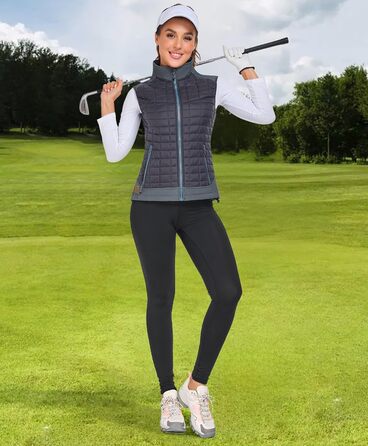 Жіноча жилетка Little Donkey Andy Легка пухова, тепла безрукавка для активного відпочинку, туризму, бігу, подорожей, колір темно-сірий