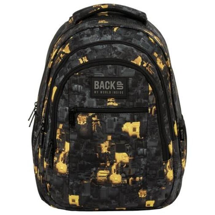 Шкільний рюкзак Back Up багатокомパートментний, 26 л, чорний