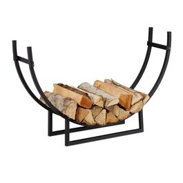 Relaxdays Log Rack, Half-Round