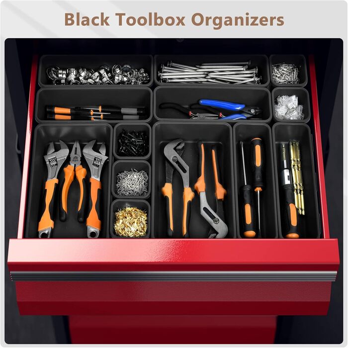 A-LuGei [69 Pieces [5 SIZES] Sortierbox Drawer Organizer, Tool Organizer Workshop, tool storage, Drawer Organization System for Workshop Accessories Office Kitchen Bathroom Garage sortierbox