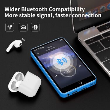 MP3-плеєр ZAQE 80GB з Bluetooth, WiFi, Android, Spotify, FM-радіо, 4