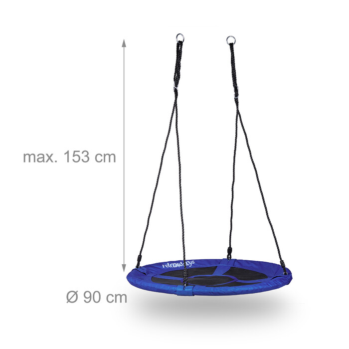 Relaxdays Round Hanging Nest with Enclosed Seat