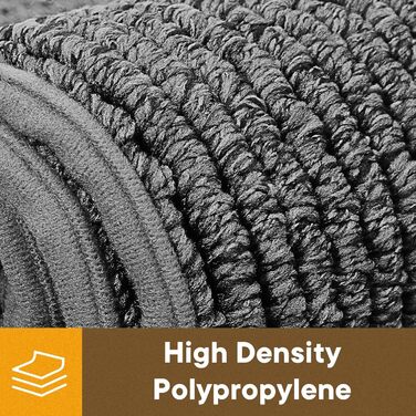 Привідний килимок Mibao 40x60 см, протиковзкий вбираючий килим для вхідних дверей, вологостійкий підкладник для взуття та лап тварин, світло-сірий