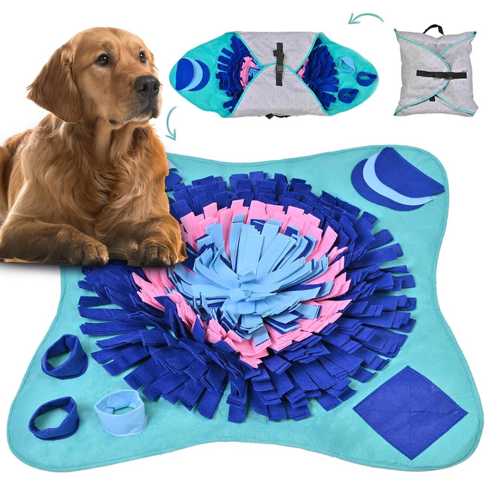 PET ARENA килимок для нюхання собак – інтелектуальна іграшка для собак, велика, багатобарвна, регульована та миюча