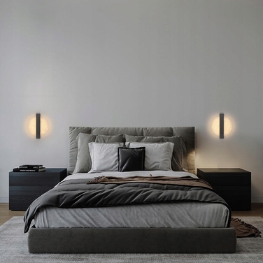 Стіна LED-бра AjieQaQ чорне, сучасне, внутрішнє, 12Вт, 1500Лм