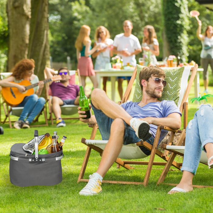 Кошик для покупок Relaxdays з функцією охолодження