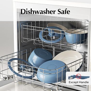 Набір посуду Redchef: 16 предметів, антипригарне покриття, кераміка, без PFOA/PTFE, для дому та кемпінгу