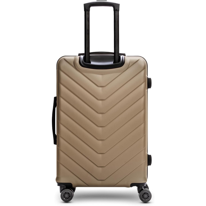 Набір валіз REDOLZ 3 шт. | Легкі дорожні валізи з ABS - для жінок/чоловіків, 4 колеса, TSA-замок (Essentials 07) | Розмір M (67 см)