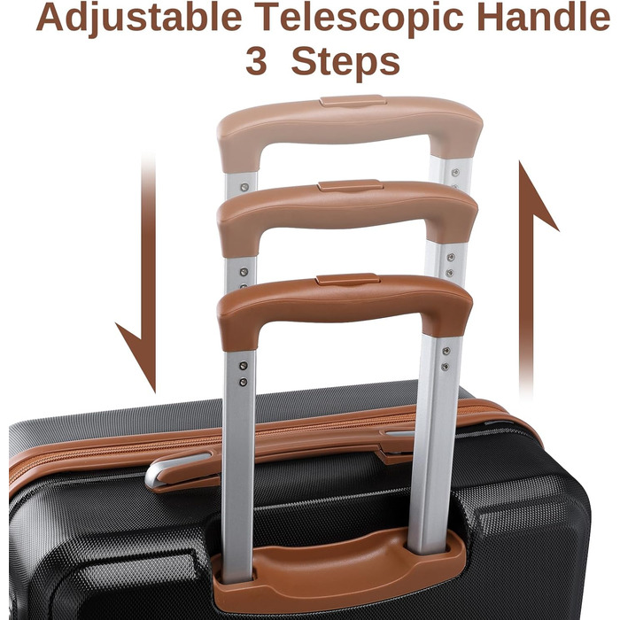 Набір валіз KONO 4 в 1: велика валіза, ручна поклажа 55 см, beauty case та сумка для косметики (кремовий білий)