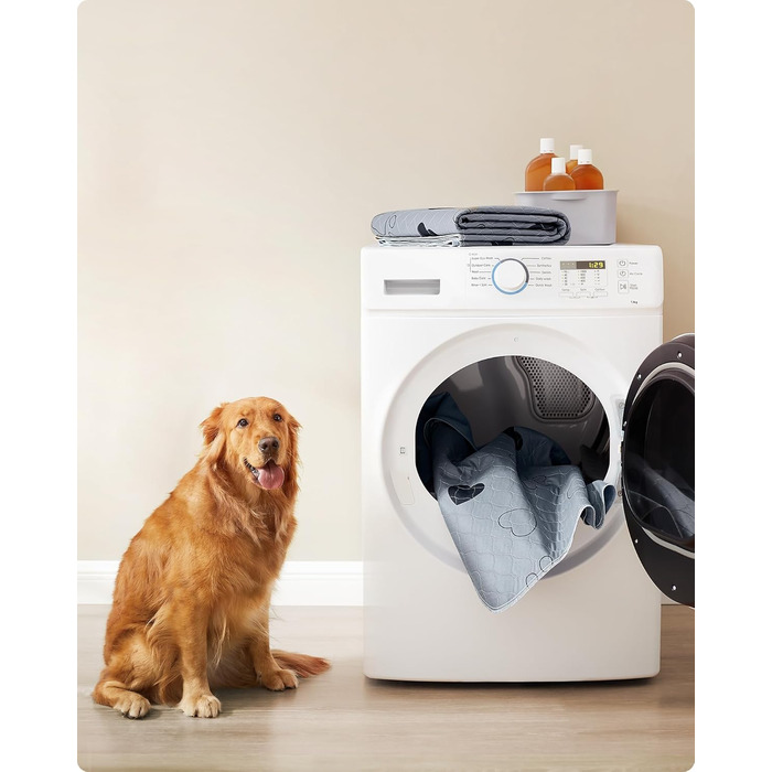 Підстилка для собак Feandrea, 2 шт., 122 x 91 см, XL, сіра, нековзна, швидковисихаюча, для дому