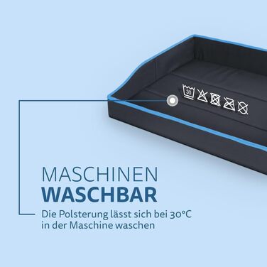 Портативне лежанка для собак та котів Bestlivings - блакитний (60x43 см) - розкладне, для подорожей, з міцним каркасом