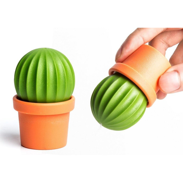 Qualy Design Studio Cactus Salt and Pepper Shakers in one. A great decorative and practical accessory for the kitchen and dining room. Cool salt shaker for tequila.