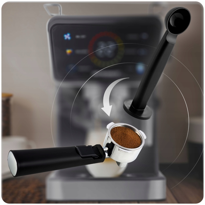 Ріжкова кавомашина з капучинатором Berdsen, 20 бар, 1350 Вт