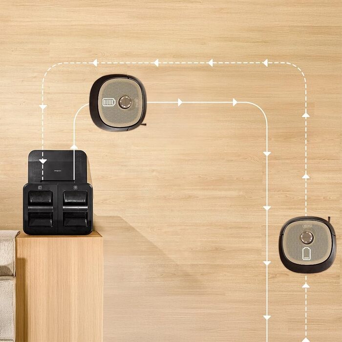 Робот-пилосос та робот-мийник Cecotec Conga Z100 X-Treme з автопорожненням та керуванням через додаток. Лазерна навігація, інтерактивне картування, 15000Pa, 240 хв автономної роботи, знімне моп, база з 3 баками