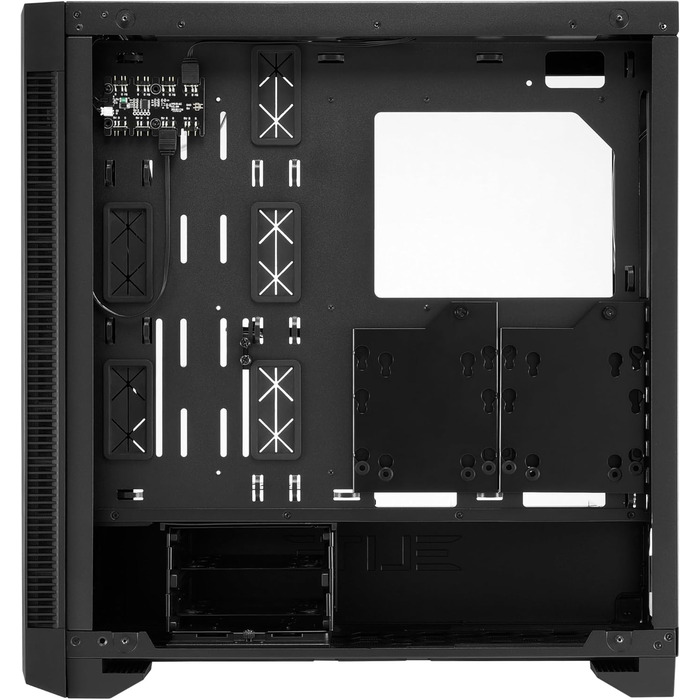 Sharkoon Elite Shark CA200M: корпус ПК з ARGB підсвічуванням та вертикальним встановленням відеокарти, сітчаста передня панель