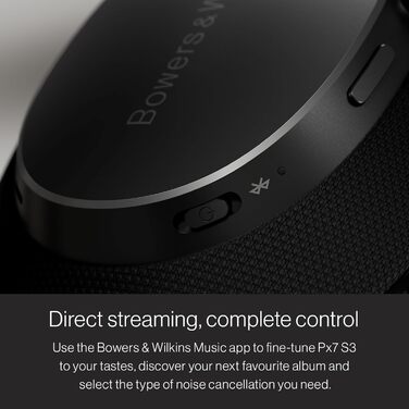 Навушники Bowers & Wilkins Px7 S3 з активним шумопоглинанням, бездротові, aptX™ Lossless, швидка зарядка, 30 годин відтворення, 8 мікрофонів - Антрацит (Frost Blue)